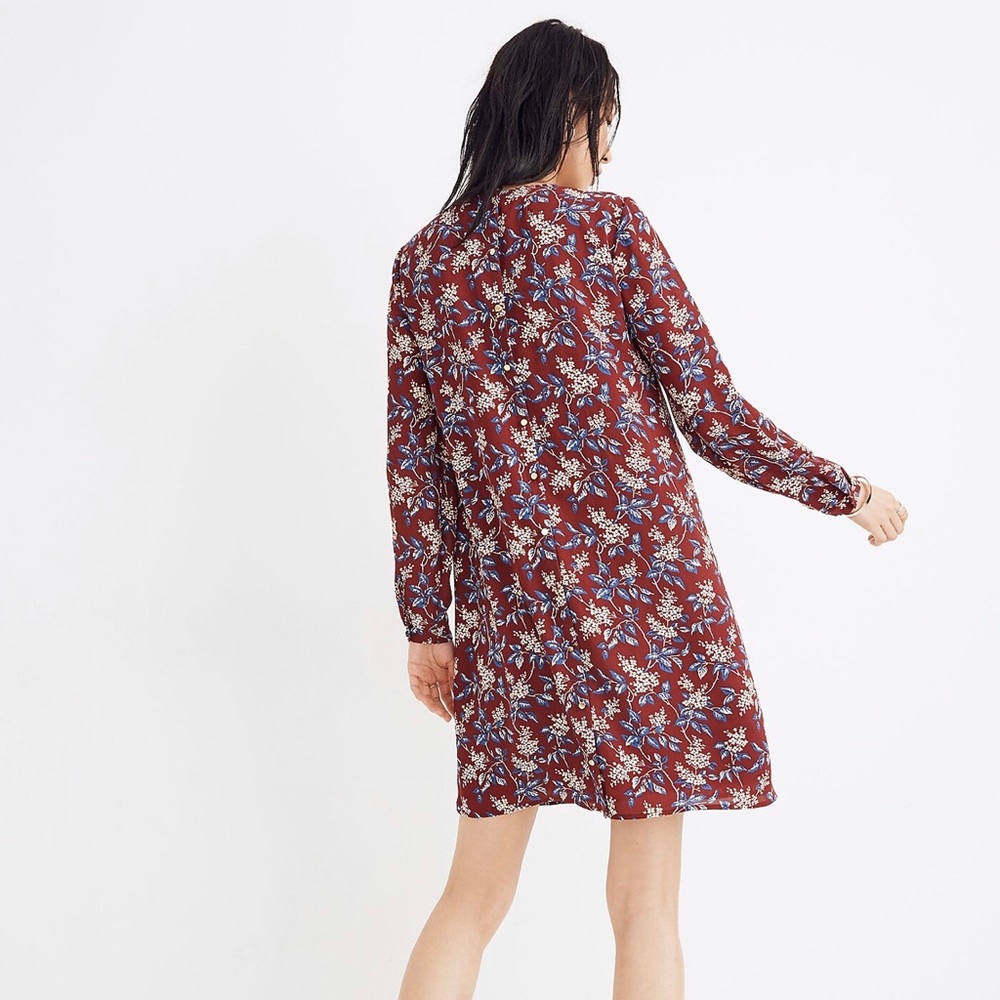 Madewell Button-Back Dress in Antique Flora